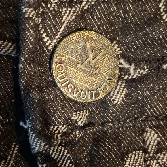Black Patterned Men’s Pants with Logo Print
